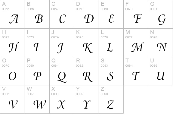 Atlantix Swash Display SSi Display Italic uppercase A-Z preview