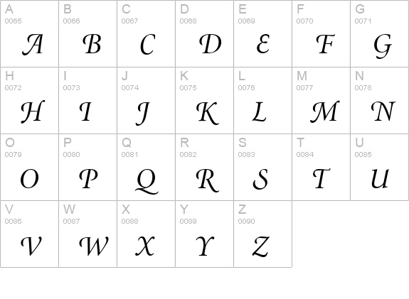 Atlantix Swash SSi Italic uppercase A-Z preview