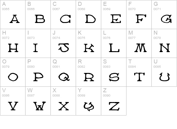 Atlas of the Magi uppercase A-Z preview