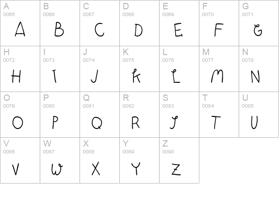 Atman uppercase A-Z preview