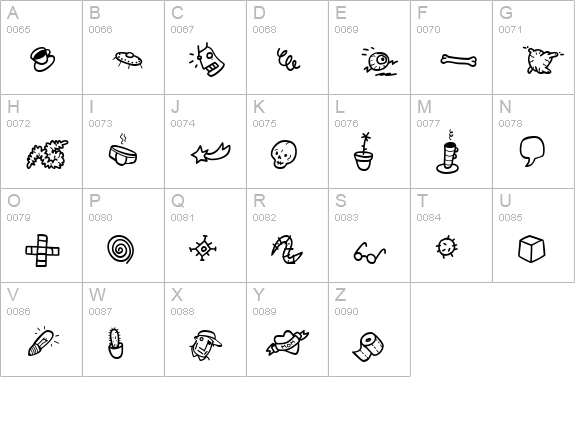 Atman dings uppercase A-Z preview