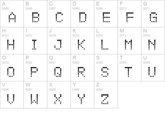 Atomic Clock Radio uppercase A-Z preview