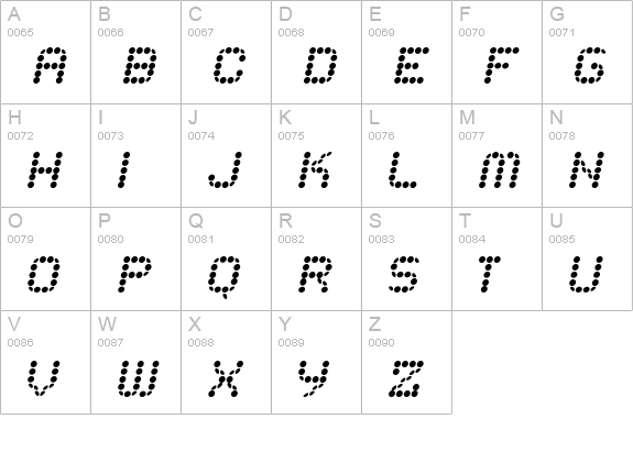 ATPInteractive uppercase A-Z preview