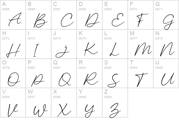 audys uppercase A-Z preview