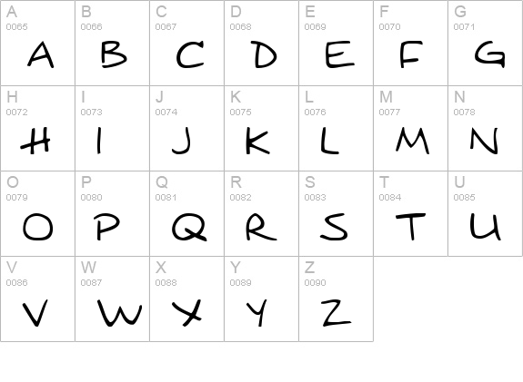 augie uppercase A-Z preview