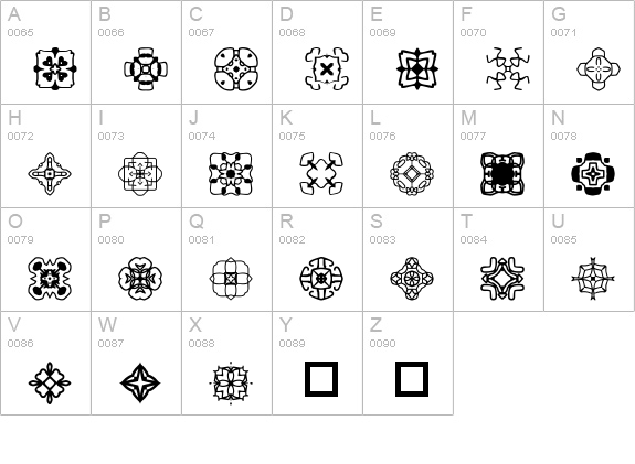 auntbats Normal uppercase A-Z preview