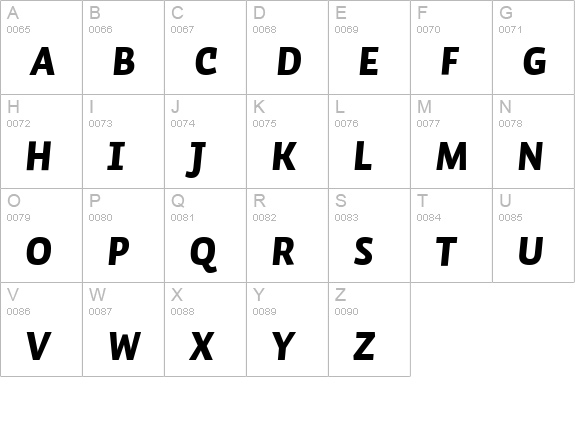 Auto 1 Black Italic uppercase A-Z preview
