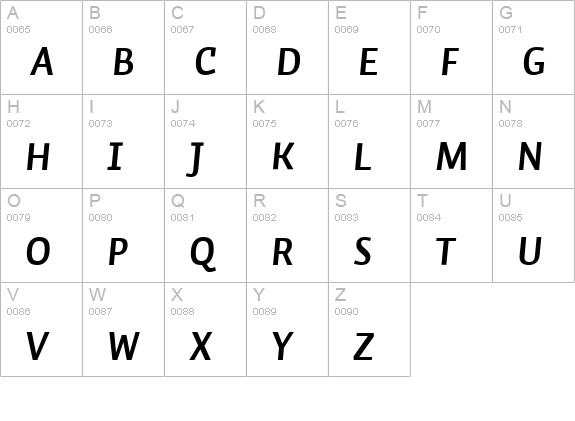 Auto 1 Bold Italic LF uppercase A-Z preview