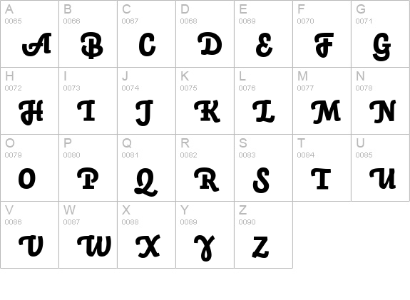 Auto 3 Black Italic uppercase A-Z preview