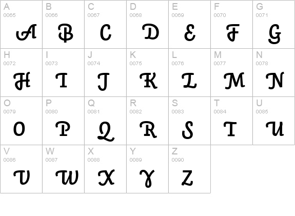 Auto 3 Bold Italic uppercase A-Z preview