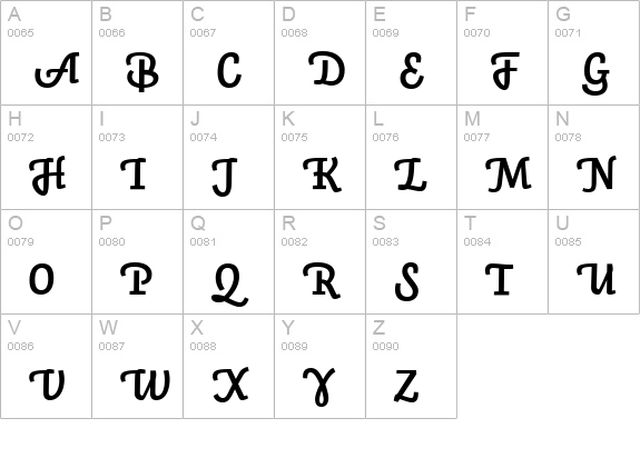 Auto 3 Bold Italic LF uppercase A-Z preview