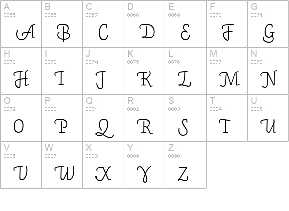 Auto 3 Light Italic LF uppercase A-Z preview