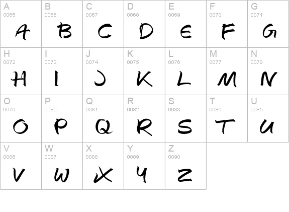 AutographScriptEF-BoldAlt uppercase A-Z preview