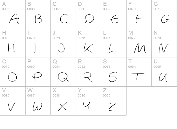 AutographScriptEF-LightAlt uppercase A-Z preview
