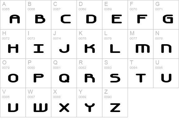 Automatica BRK uppercase A-Z preview