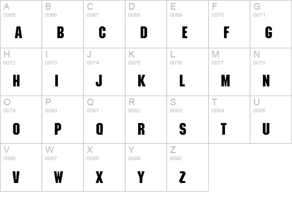 Automaton Caps Light SSi Light uppercase A-Z preview