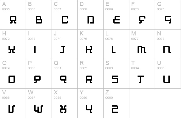 Automind uppercase A-Z preview