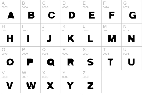 Autotrace-Double uppercase A-Z preview