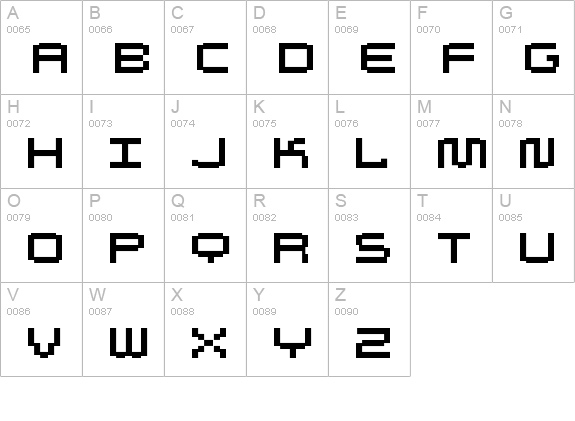 Autriche ALT uppercase A-Z preview