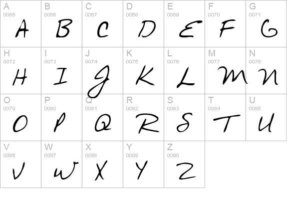 Avant que... uppercase A-Z preview