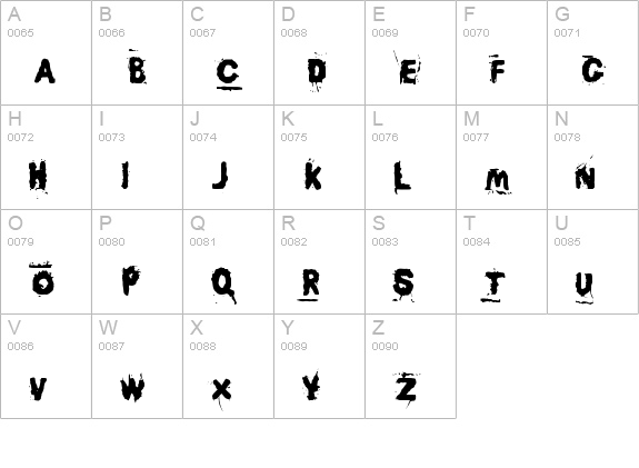 Awaken uppercase A-Z preview