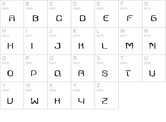 Axaxax Gaunt uppercase A-Z preview