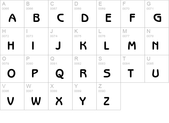 B691-Sans-Bold uppercase A-Z preview