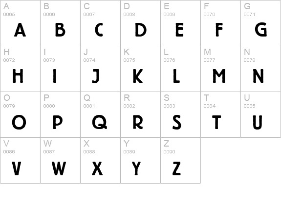 B693-Deco-Bold uppercase A-Z preview