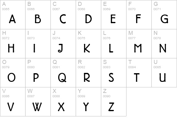B693-Deco-Regular uppercase A-Z preview