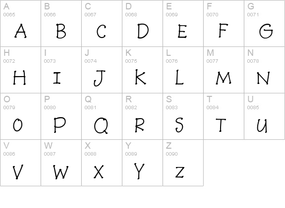 BaaBookHmk uppercase A-Z preview