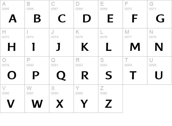 Baar Metanoia Bold uppercase A-Z preview