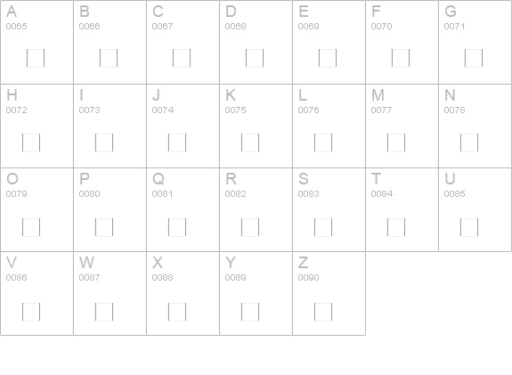 BABBIO-BASSO uppercase A-Z preview