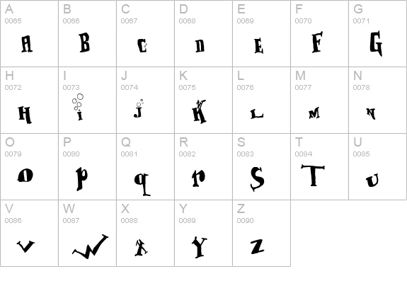 BabOonjaZzbaSsoOn uppercase A-Z preview