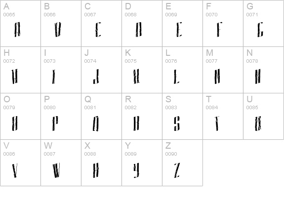 Babushka uppercase A-Z preview