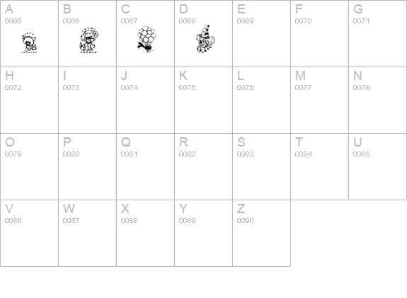Baby's Breath Kids DingsRegular uppercase A-Z preview