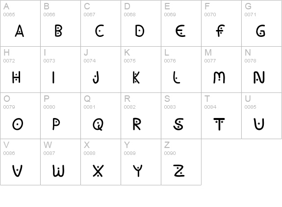 Baby, You're A Star uppercase A-Z preview