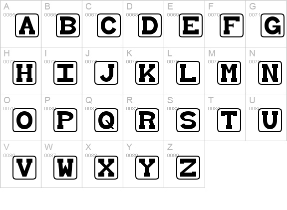 Baby Blocks uppercase A-Z preview