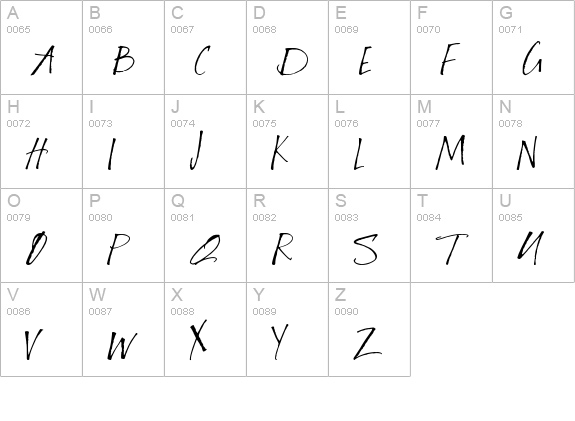 Baby Bowser uppercase A-Z preview
