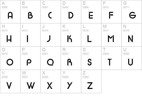 Baby Face uppercase A-Z preview
