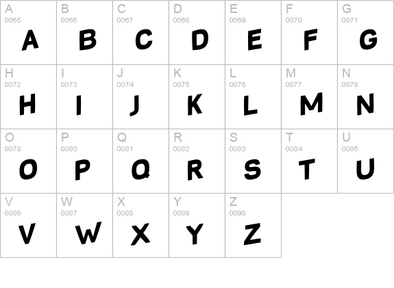 BabyMineFatJumping uppercase A-Z preview