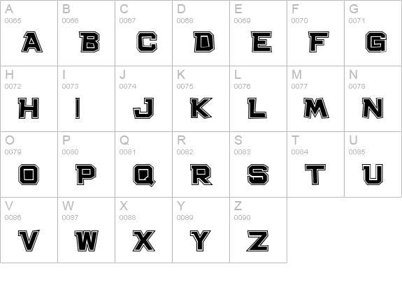 Bachelor Pad College JL uppercase A-Z preview