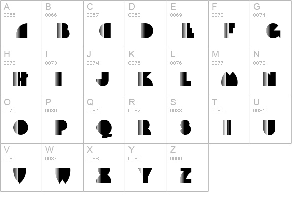 Backstage Pass NF uppercase A-Z preview