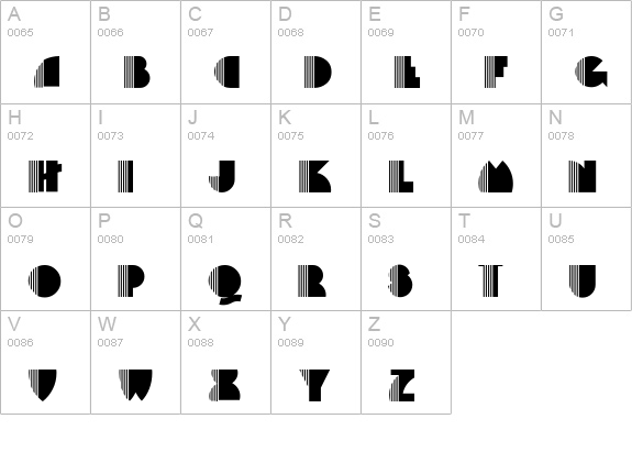 Backstage-PassA uppercase A-Z preview