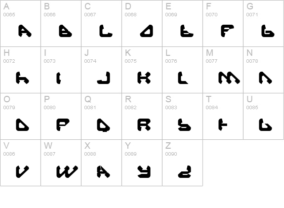 Backup Generation 1 uppercase A-Z preview