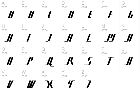 Bad Films uppercase A-Z preview