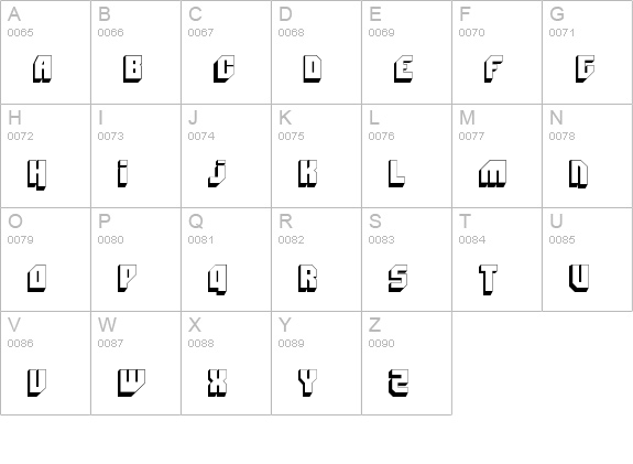 Bad Mofo uppercase A-Z preview