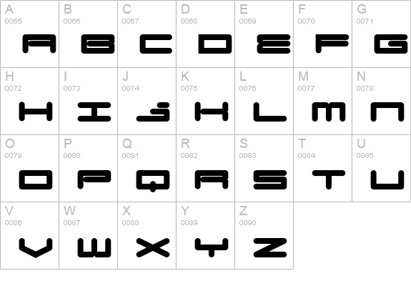 BadExcuse-Solid uppercase A-Z preview