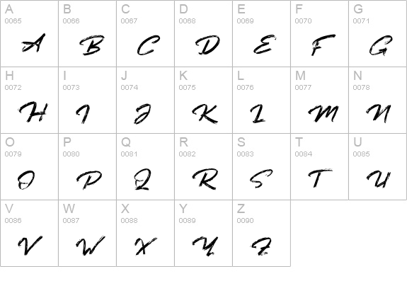 bafora uppercase A-Z preview
