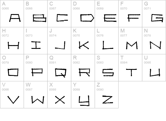 Bahama Slim uppercase A-Z preview