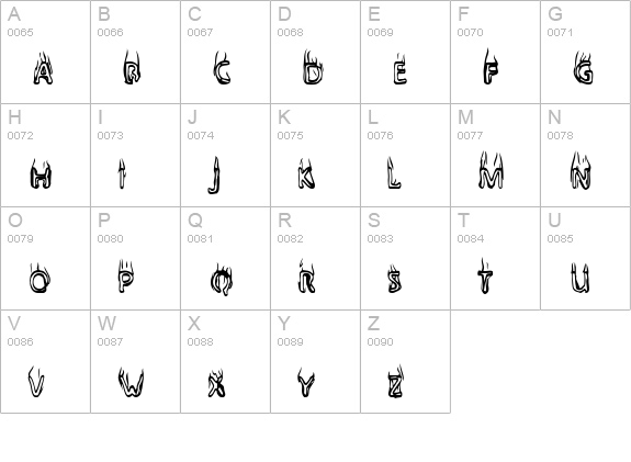 Bailey'sCar uppercase A-Z preview